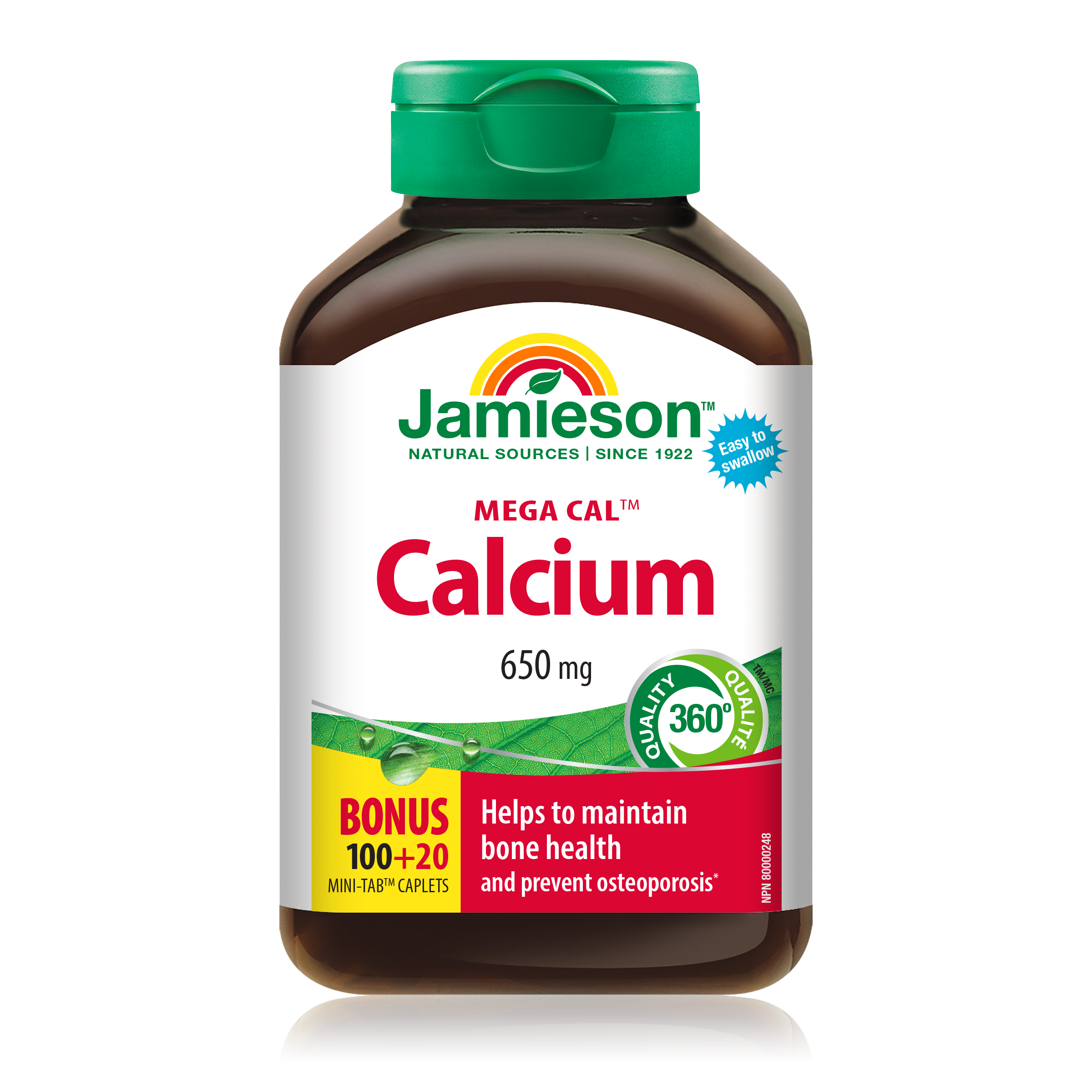 31000400 Jamieson Mega Cal Calcium 650 mg, 120 ct 4870_MAIN