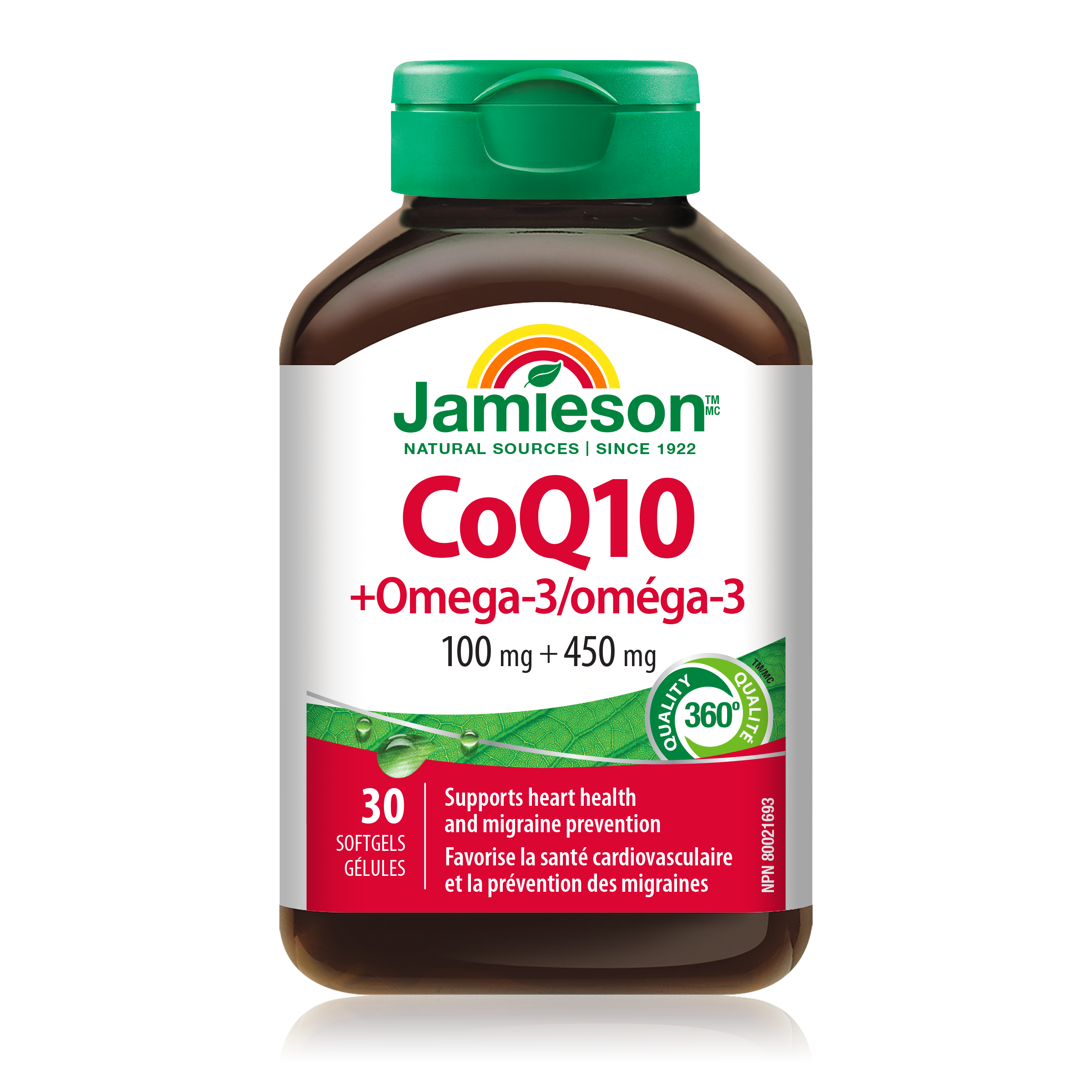 31000428 Jamieson CoQ10 with Omega-3 Softgel 5870_R2114_CoQ10+Omega-3_160cc_BTL_MAIN
