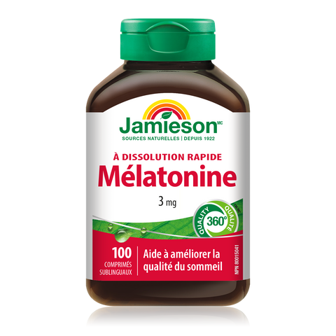 31000429 Jamieson Fast-Dissolving Melatonin 3 mg, 100 ct 5900_R2034_Melatonin3mg_160cc_BTL_MAIN2