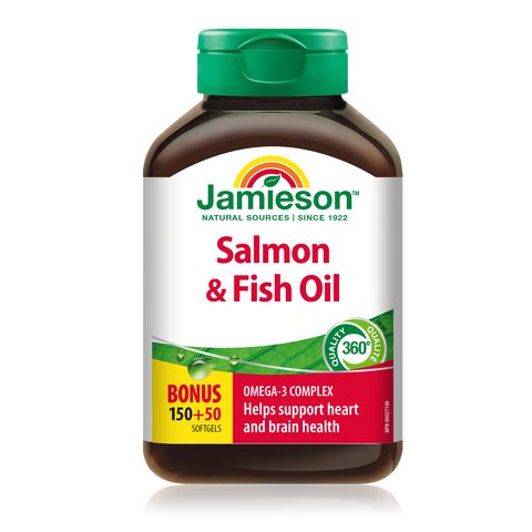 31000470 Jamieson Salmon & Fish Oil, 200 ct 6705_R2094_Salmon&FishOil_Bonus_500cc_BTL_MAIN