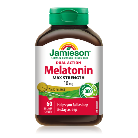 31000477 Jamieson Melatonin Timed Release 10 mg Caplet 6824_R2044_MelatoninMax_TR_160cc_BTL_EN_MAIN