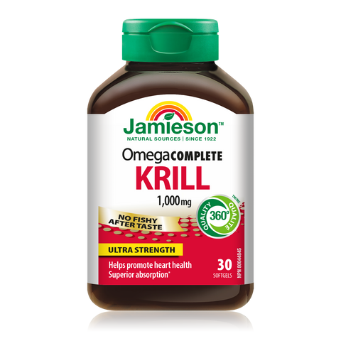 31000573 Jamieson Omega Complete Pure Krill Oil Ultra Strength 1,000 mg, 30 ct 7846_MAIN