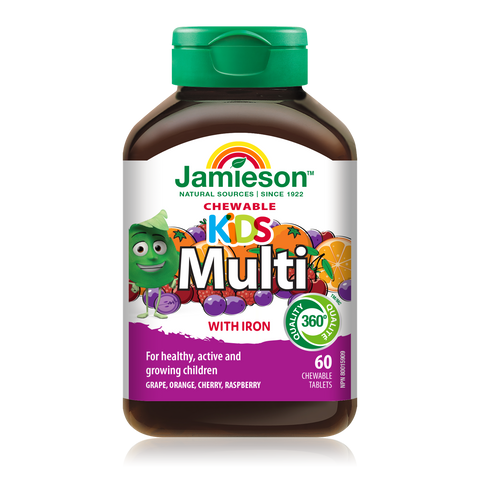 31000592 Jamieson Multivitamin for Kids Chewables, Fruit, 60 ct 7877_MAIN