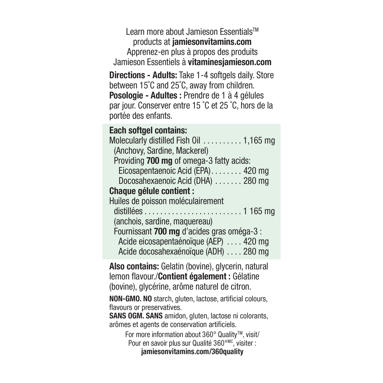 ExtraStrength Omega3, No Fishy Aftertaste Shop Jamieson Jamieson Vitamins
