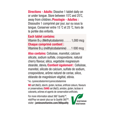 31000628 Jamieson Vitamin B12 Fast-Dissolving 1,000 mcg Tablet 7957_R2083_B12_1000mcg_VS_NFP