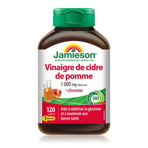 31000642 Jamieson Apple Cider Vinegar & Chromium 1,000 mg, 120 ct 7993_R2114_AppleCiderVinegar+Chromium_375cc_BTL_MAIN2