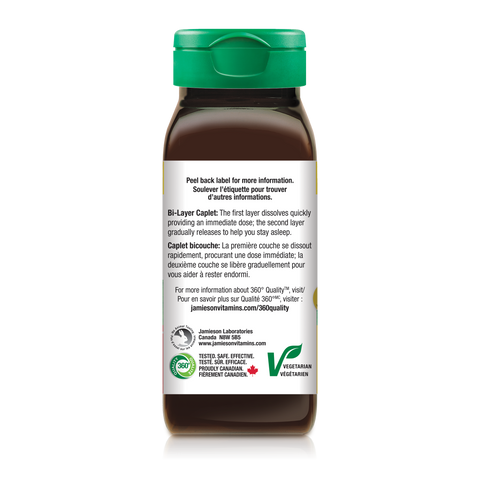 31000868 Jamieson Melatonin Timed Release 10 mg Caplet 9056_J_Melatonin_10mg_250cc_R2044_BTL_DIR