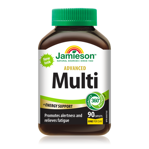 31000897 Jamieson Advanced Multivitamin & Energy Support, 90 ct 9124_R2024_MULTI_Adv+Energy_250cc_BTL_EN