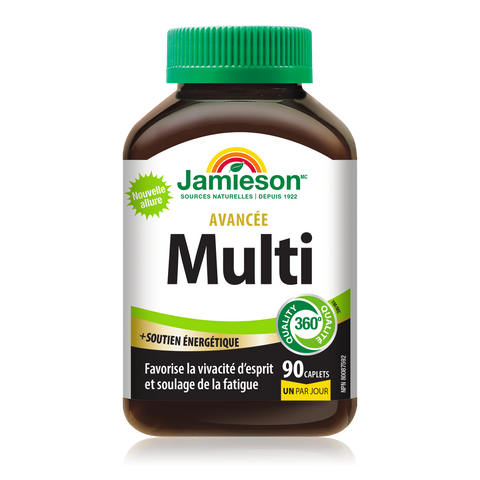 31000897 Jamieson Advanced Multivitamin & Energy Support, 90 ct 9124_R2024_MULTI_Adv+Energy_250cc_BTL_FR