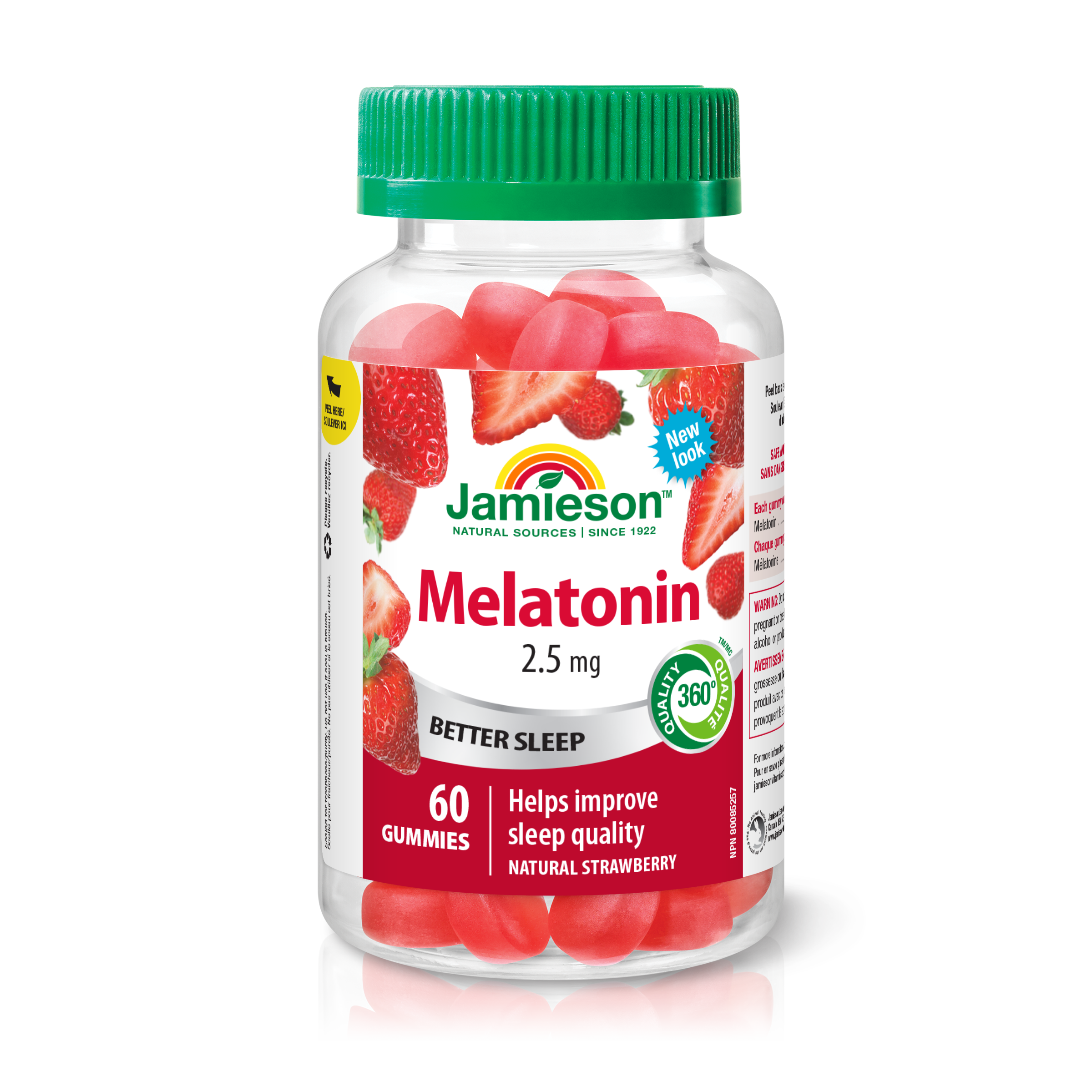 31000903 Jamieson Melatonin Gummies 2.5 mg 9131_R2094_GUM_Melatonin_250cc_BTL_MAIN
