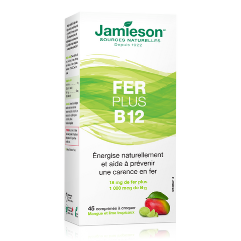 31000931 Jamieson Iron + Vitamin B12 Chewable, Tropical Mango, 45 ct 9172_MAIN2
