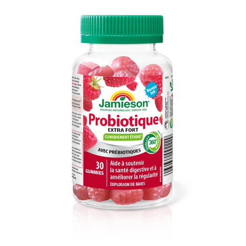 31000968 Jamieson Extra Strength Probiotic Gummies with Prebiotics 5 Billion CFU, 30 ct 9222_R2094_Probiotic Gummies_ExtraSt_225cc_BTL_MAIN2