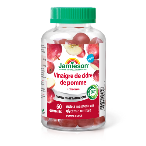 31001118 Jamieson Apple Cider Vinegar Gummies 500 mg, 60 ct 9562_R2074_GUM_AppleCiderVin+Chrom_400cc_BTL_MAIN2