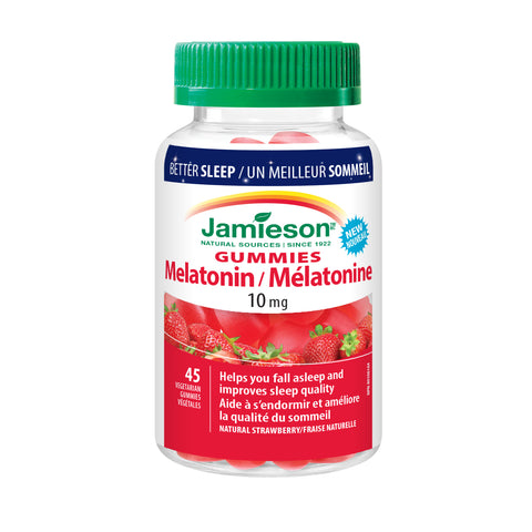 31001163 Jamieson Melatonin Gummies 10 mg, Strawberry, 45 ct 9657_Melatonin_10mg_Gummies_250cc_BTL_BI