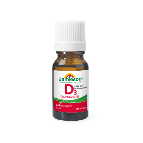 31001239 Jamieson Vitamin D3 Drops 2,500 IU, 8.6 ct 9825_R2044_D3_2500IU_Drops_BTL_BI
