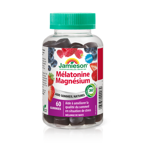 31001334 Jamieson Melatonin Magnesium Gummy, Mixed Berry, 60 ct 9996_R2024_GUM_Melatonin+Magnesium_MixedBerry_300cc_MAIN2