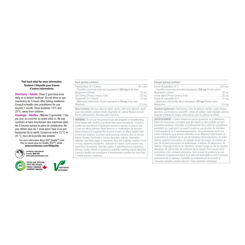 31001334 Jamieson Melatonin Magnesium Gummy, Mixed Berry, 60 ct 9996_R2024_GUM_Melatonin+Magnesium_MixedBerry_300cc_NFP