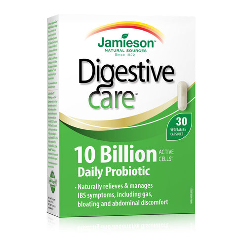 Digestive Care | 10 Billion | Daily Probiotic - (Regular Size (30 Capsules))