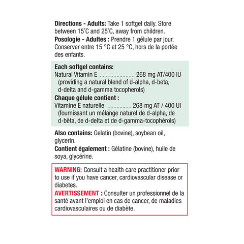 4234_Premium Vitamin E 400 IU_Label