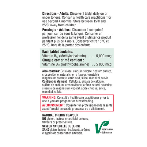 7929_Vitamin B12 5,000 mcg (Methylcobalamin)_Label