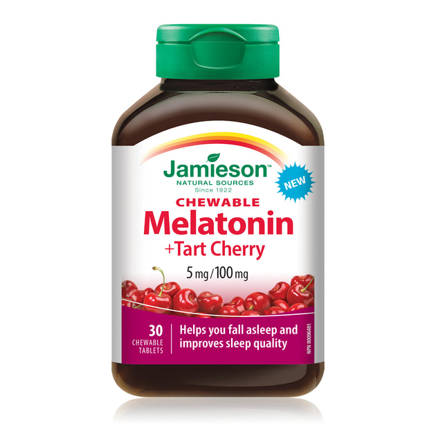 Melatonin with Tart Cherry Chewable Jamieson Vitamins