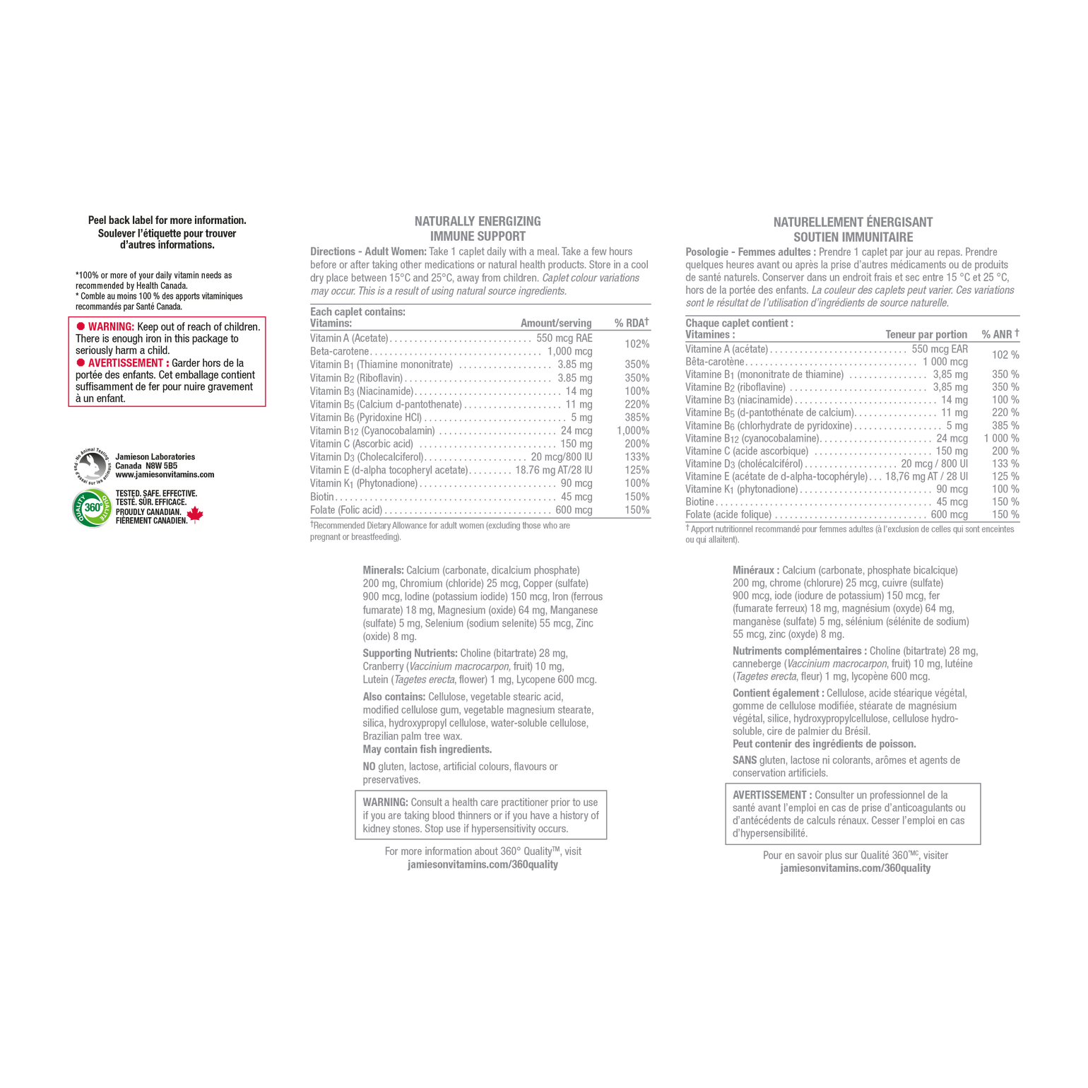 100 Complete Multi For Women Jamieson Vitamins