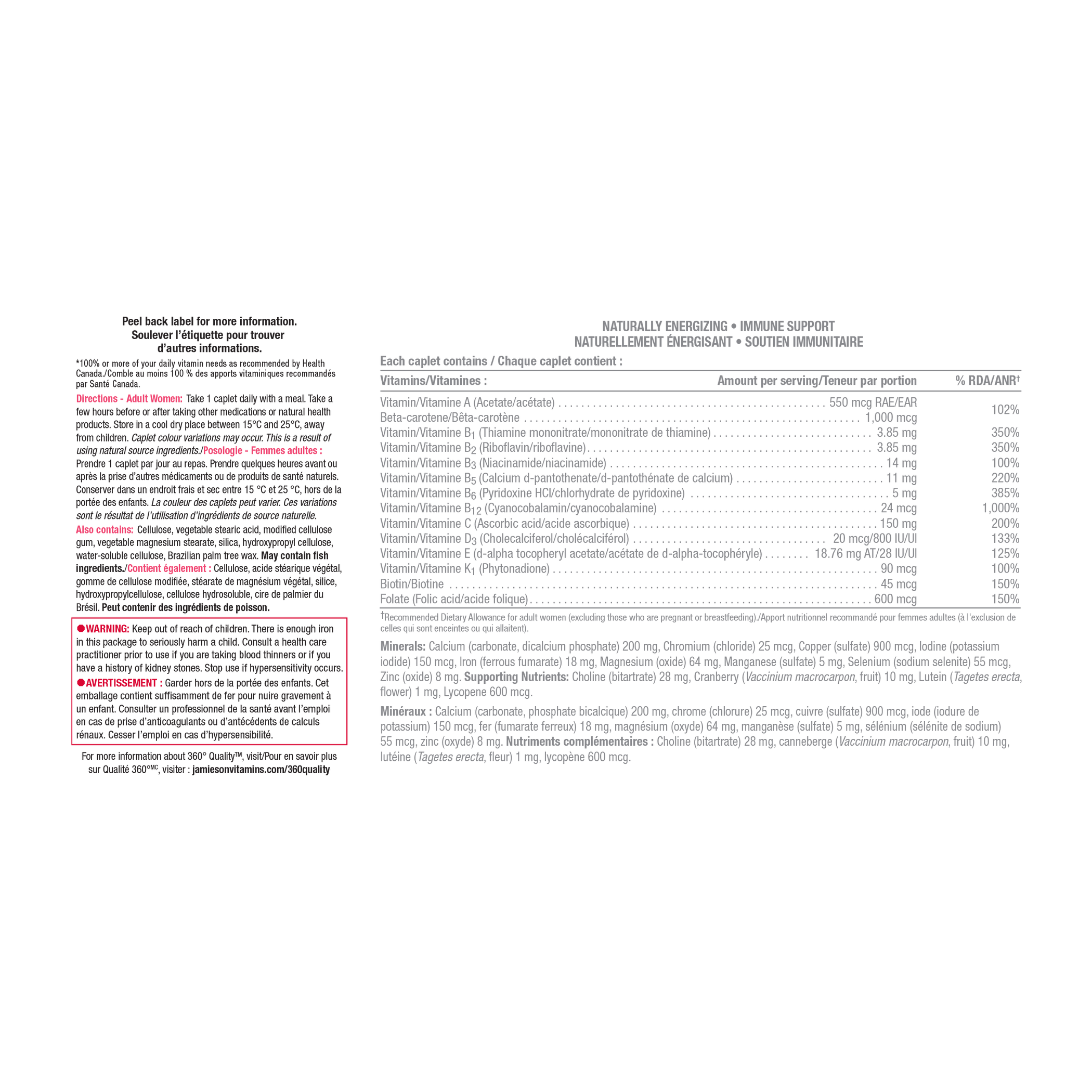 100 Complete Multi For Women Jamieson Vitamins