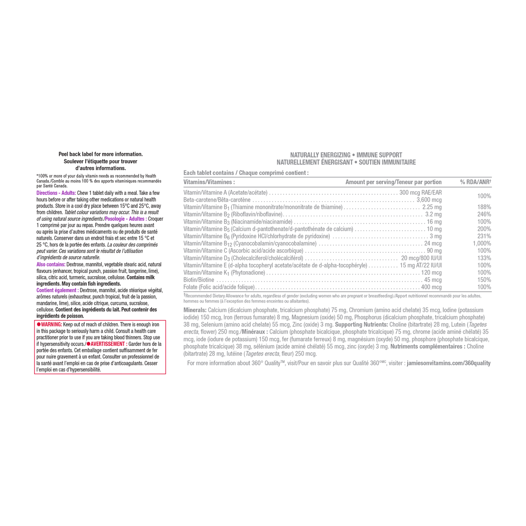 100 Complete Multi Chewable Jamieson Vitamins