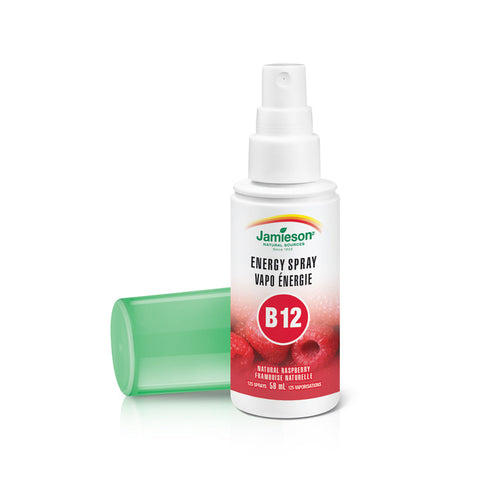 7860_Vitamin B12 Energy Spray - Natural Raspberry Flavour Bottle White Background